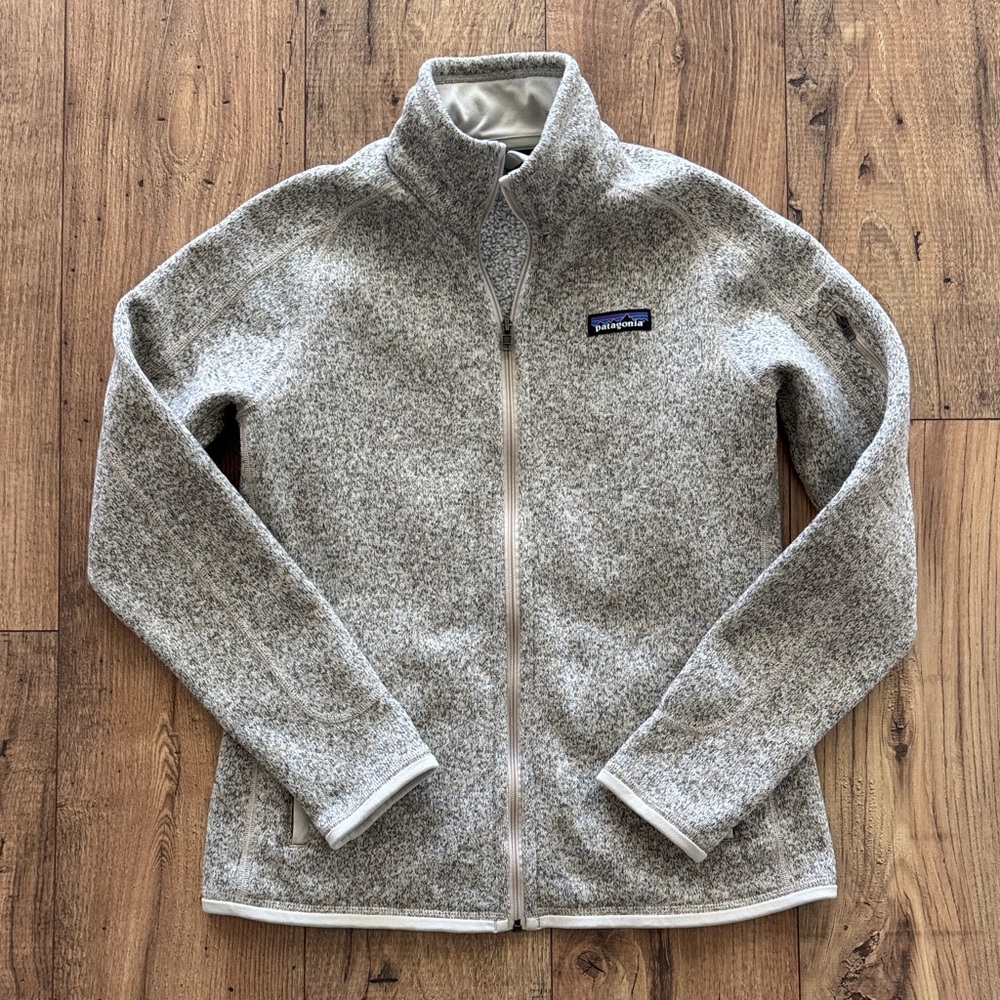 Patagonia Light Tan Better Sweater Zip-Up Fleece Jacket